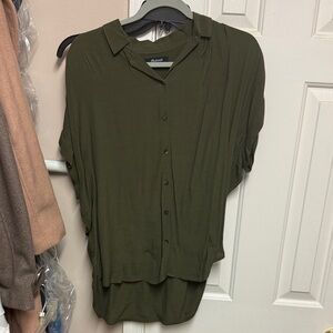 Madewell Dark Green Women's Button-Down Shirt